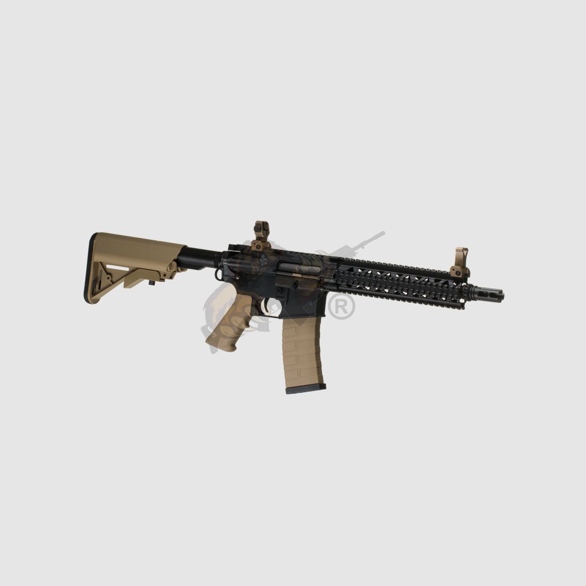 G&G CM18 Mod1 long RIS/Rail Cover Black/FDE Airsoft Rifle free from 18 years
