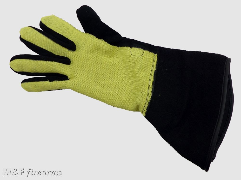 Stulpenhandschuhe "US-Police Heritage" mit langer Stulpe schwarz und Aramid-Innenfutter