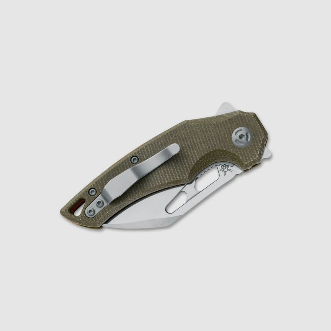 Cuchillo de bolsillo Fox Atrax Micarta OD Green, imagen 4 de 4
