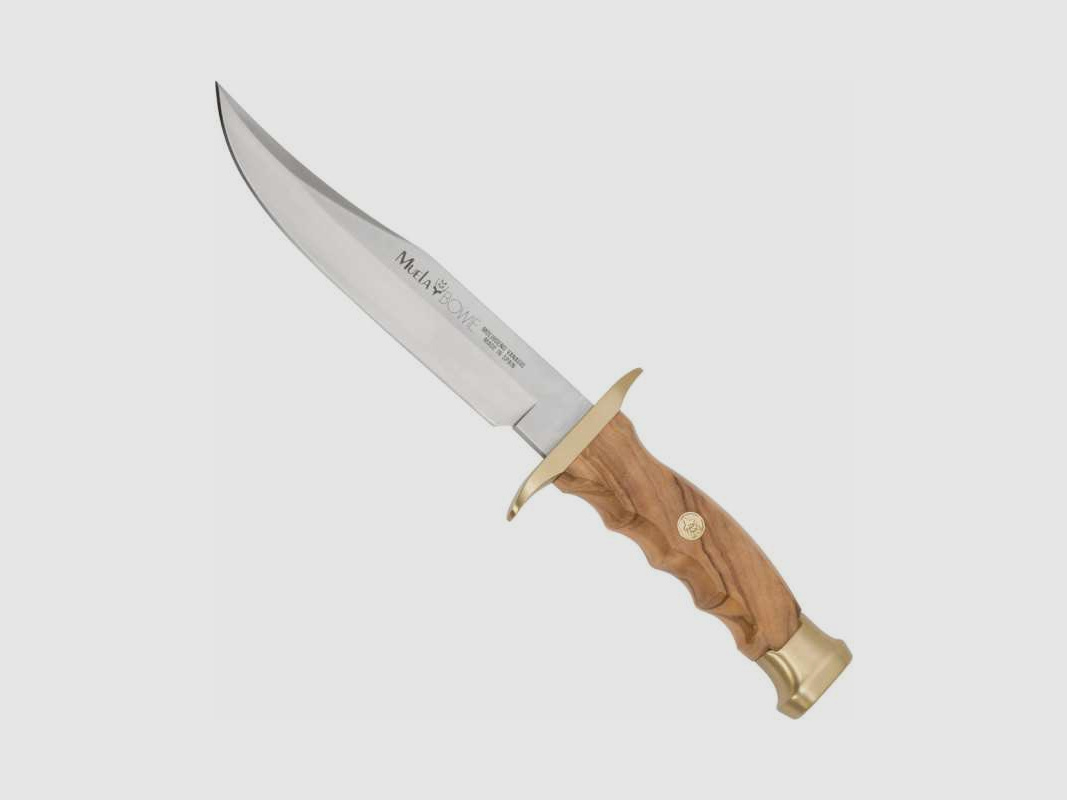 Coltello Bowiemesser X50CrMoV15 legno d'olivo