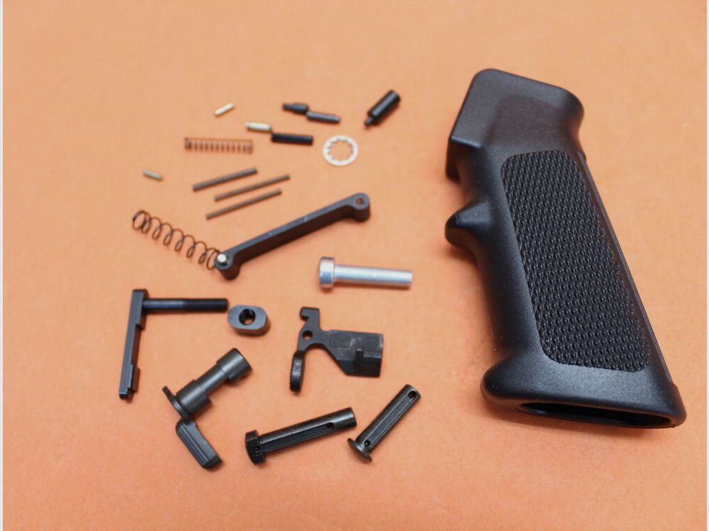 DPMS AR-15: Lower Receiver Parts Kit w/o Trigger Group (LRPK) DPMS small parts Lower Receiver complete incl. A2 pistol grip