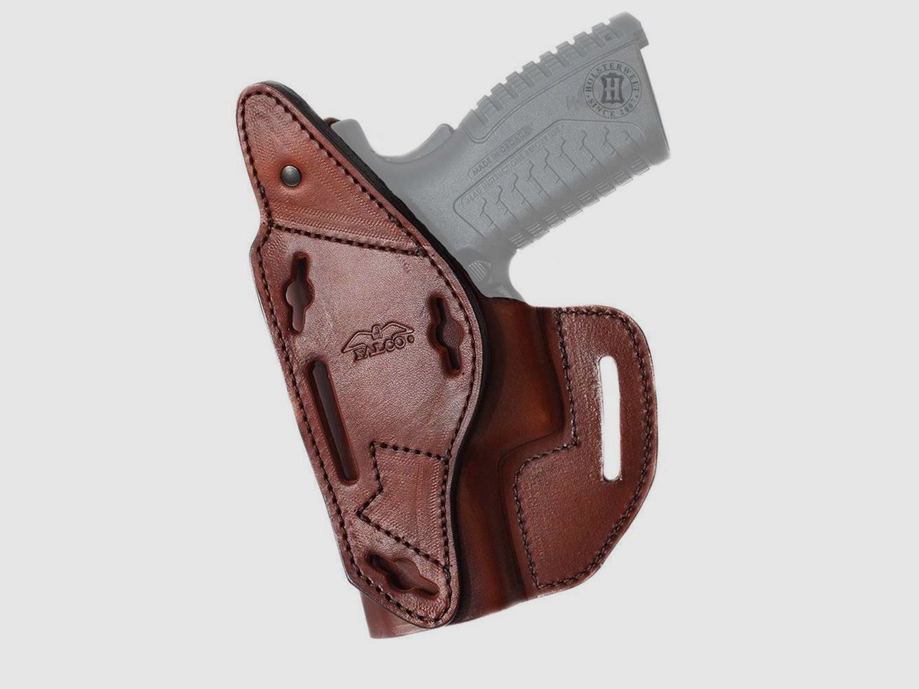 Lederholster mit Multifunktion Linkshänder - Braun H&K USP Compact