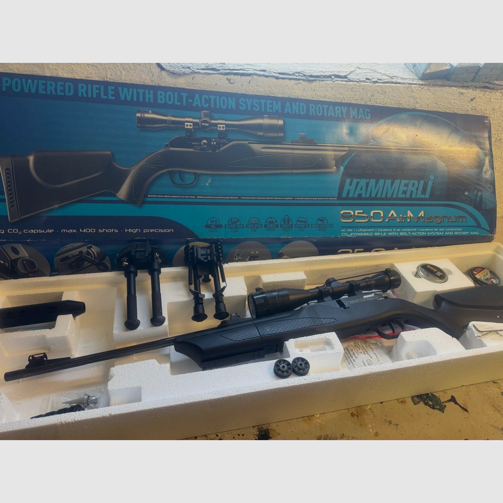 Umarex 850 M2 XT Kit CO2 Luftgewehr im Kaliber 4,5mm (UVP 475€)