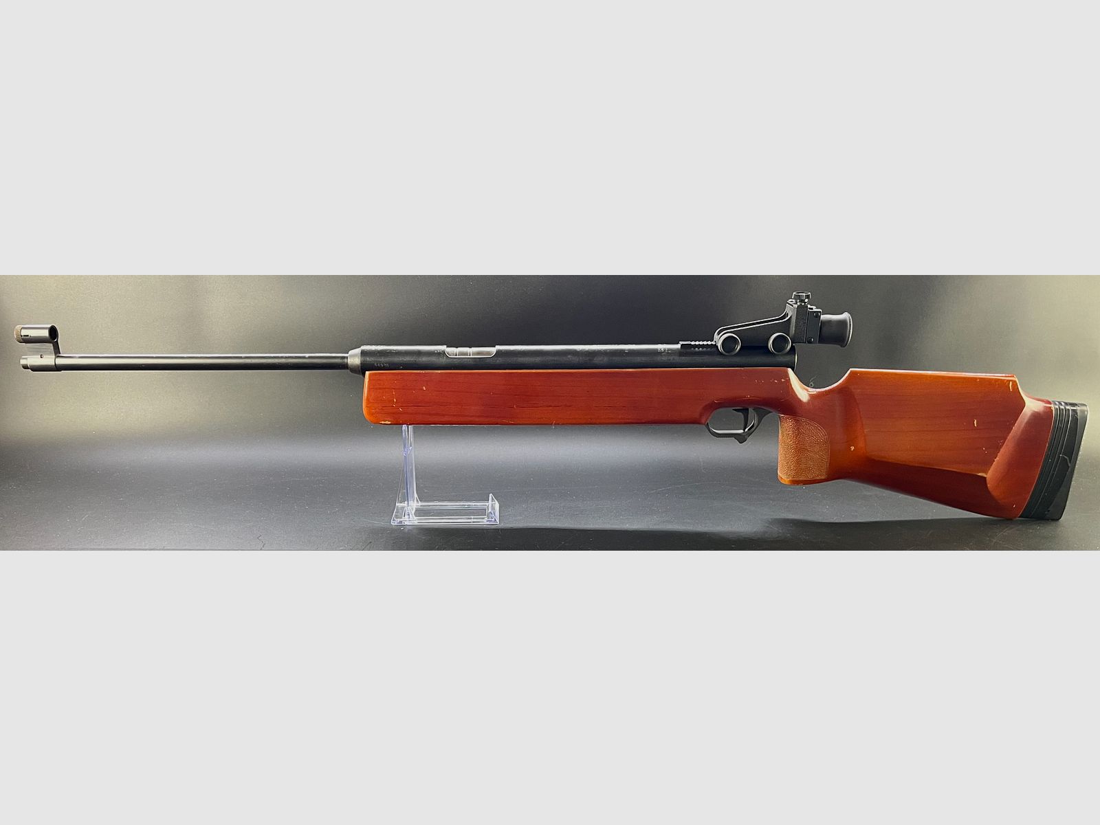 Haenel Mod. 312 side lever air rifle 4.5mm diabolo with diopter and new seal and piston spring