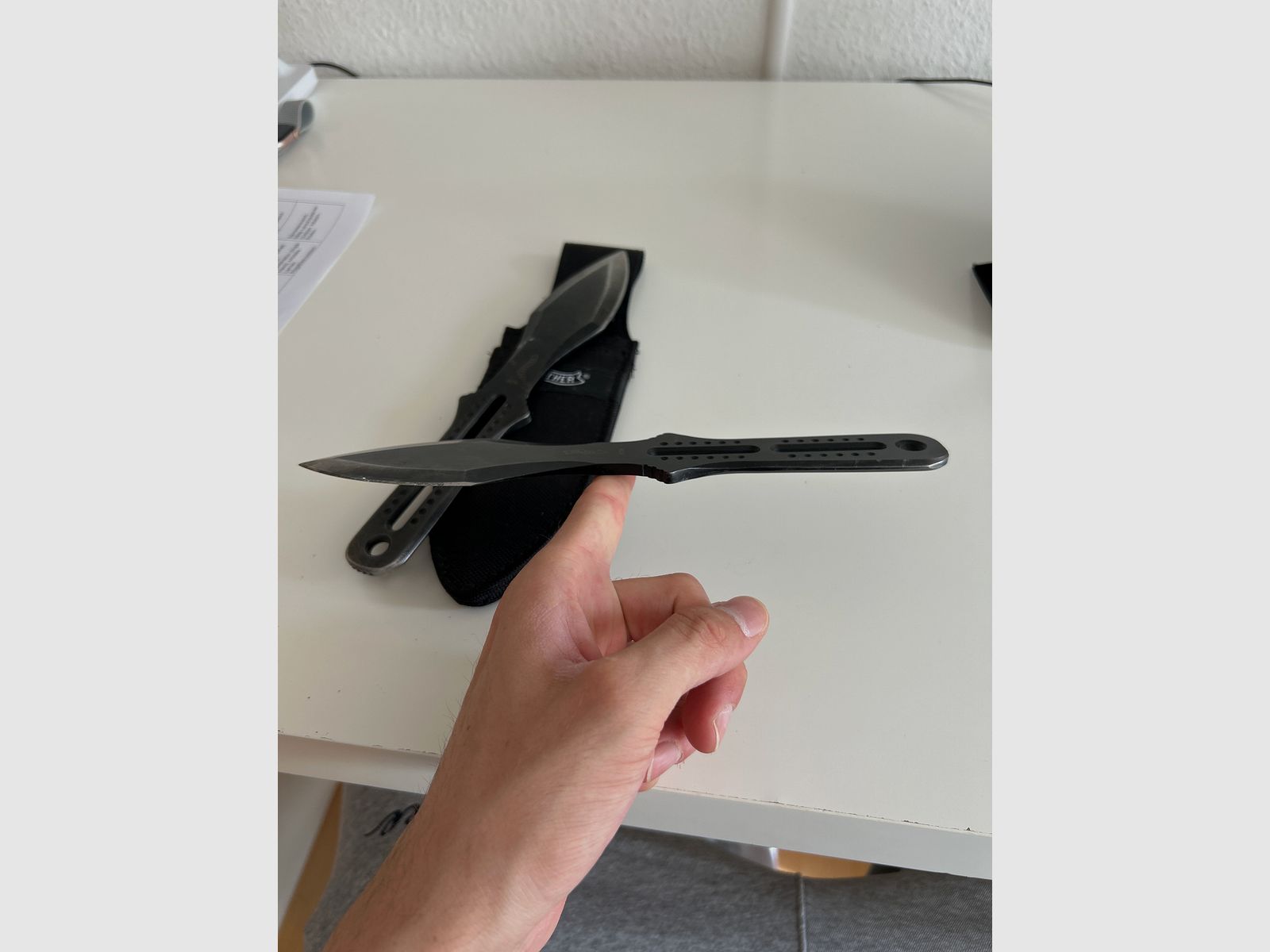 WALTHER WURFMESSER 2x mit OVP und Holster