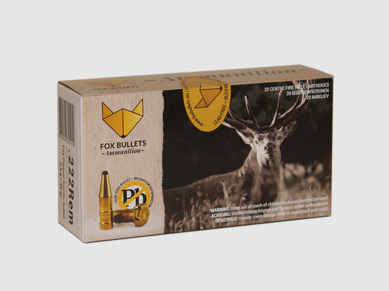Fox Bullets – .223Rem. senza piombo