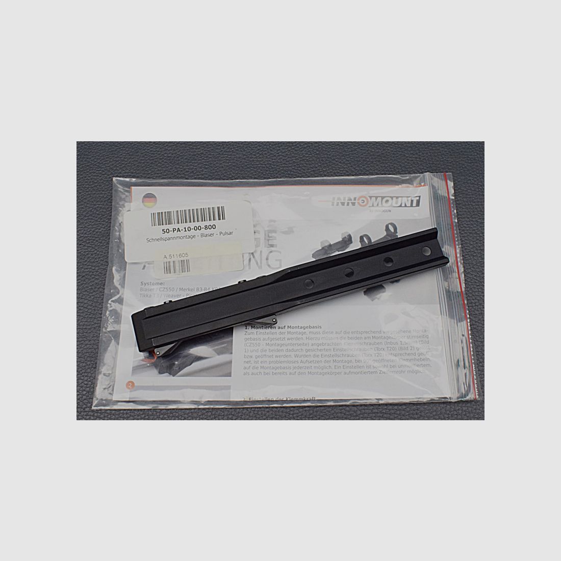 INNOMOUNT Schnellspannmontage (50-PA-10-00-800) für Blaser R93 / R8 Pulsar