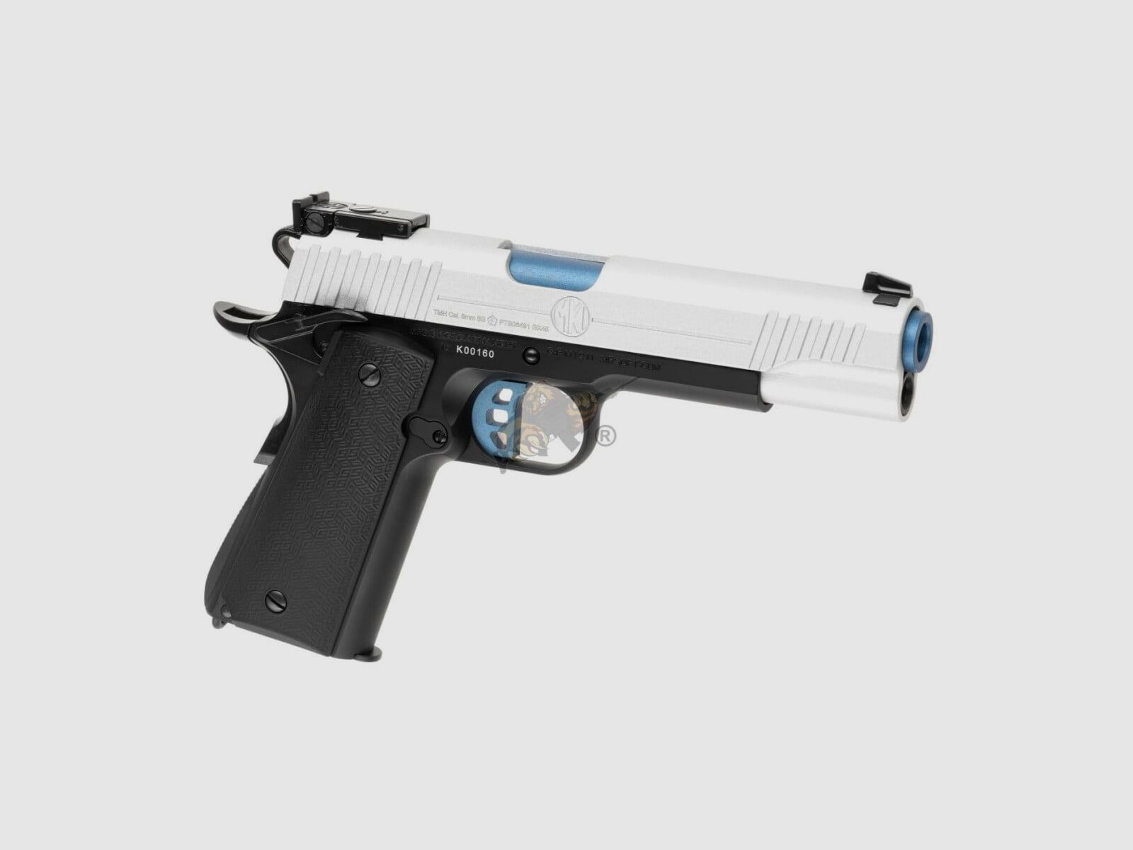 GX45 Mk.I Metall Version GBB Airsoft Pistole in Silber -F- | G&G
