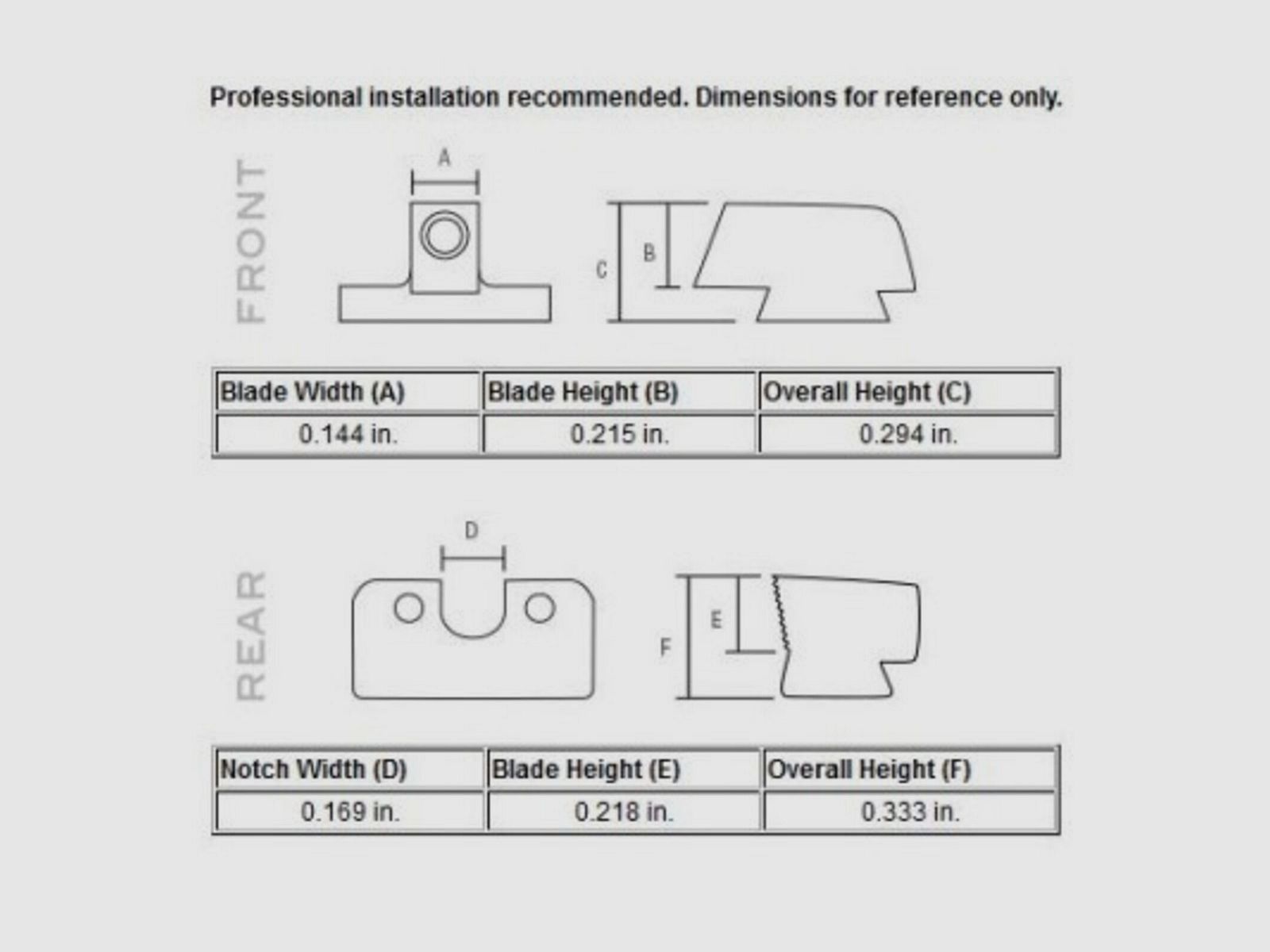 Trijicon N-Visier HD orange Beretta 92/96A1