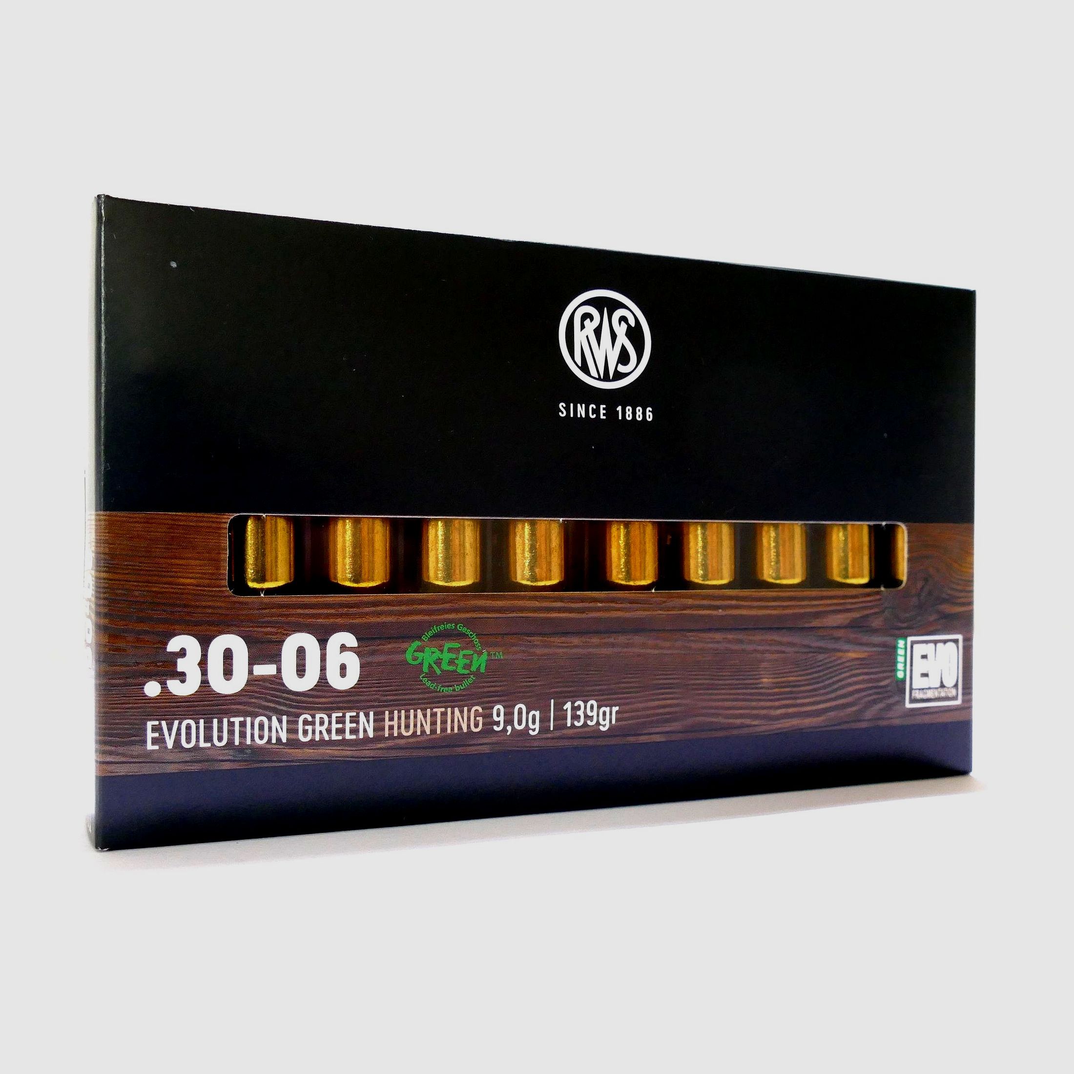 RWS .30-06 Evolution Green 9.0g/139gr Rifle Cartridges Lead-Free