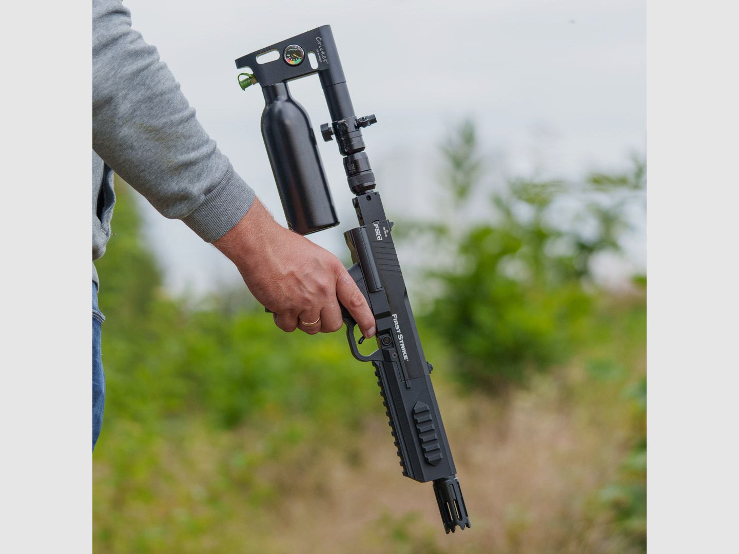 Huben Power U-Cricket Adapter/-KIT | 1100PSI | 360° | High Joule | M17 | FSC | Set or individual parts