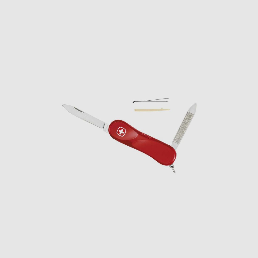 Schweizer Mini Taschenmesser Wenger "Evolution 80" -  Rot mit Pinzette + Nagelfeile + Zahnstocher