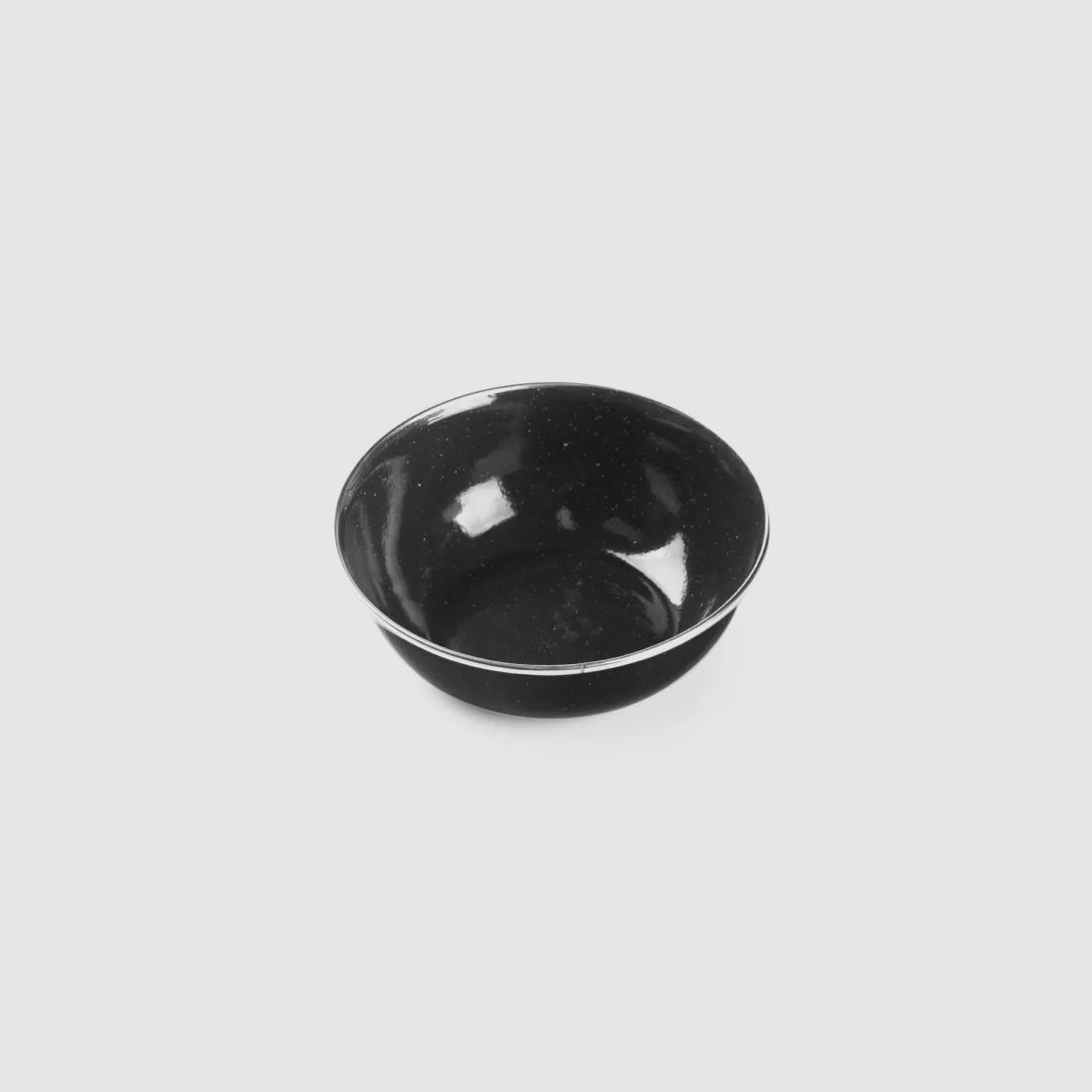 Small enamel camping dish set 3-piece in black