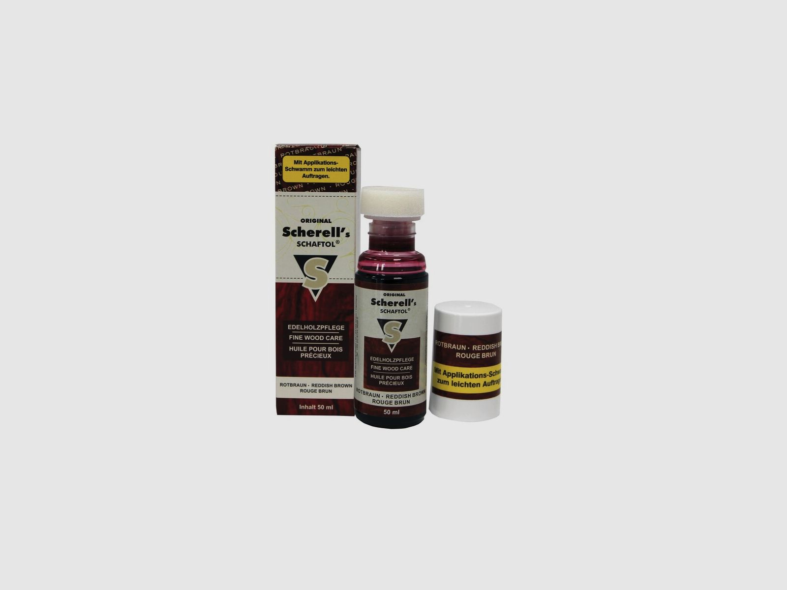 SCHERELL's Schaftöl Rotbraun 50ml