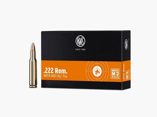 RWS .222 Rem. MJ 3,4g/52gr