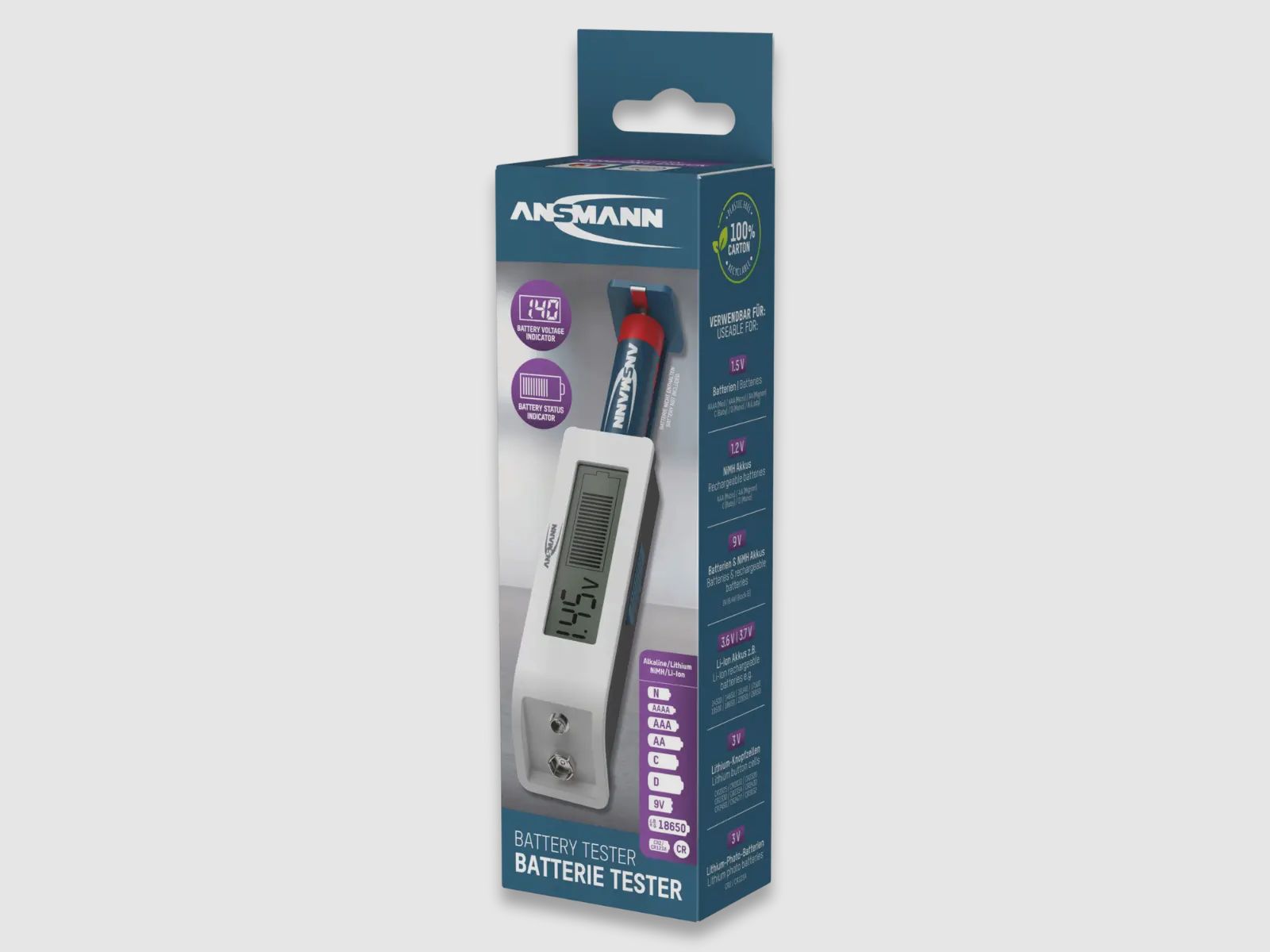 Ansmann Batterijtester Universeel