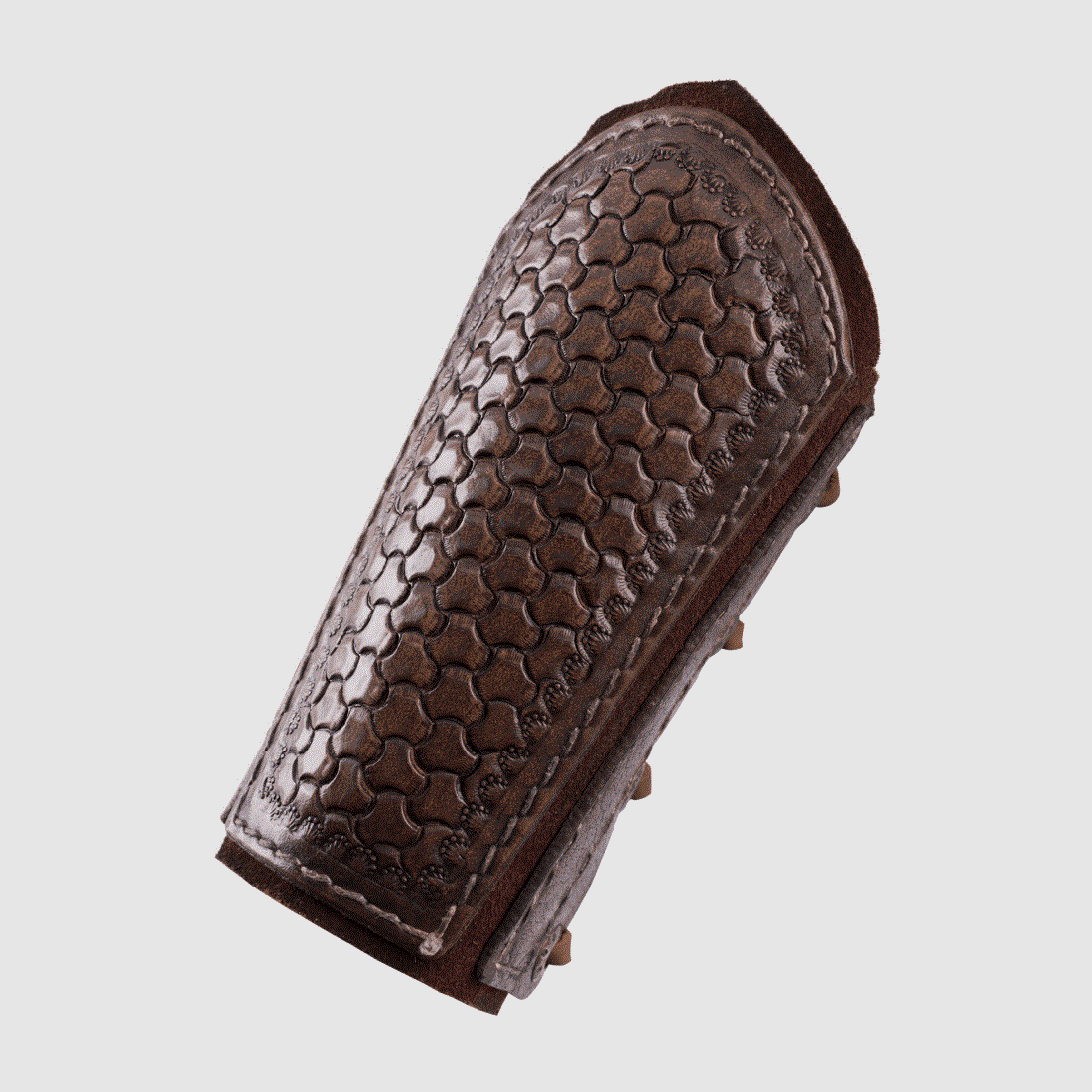 Ulfberth leather arm protectors with embossing and suede, pair, various colors