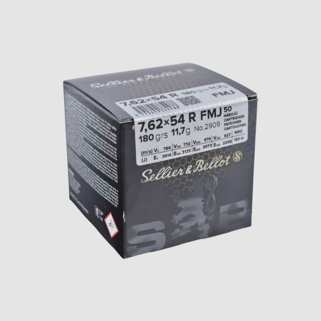 Sellier & Bellot 7.62x54R FMJ 180grs / 11.7g