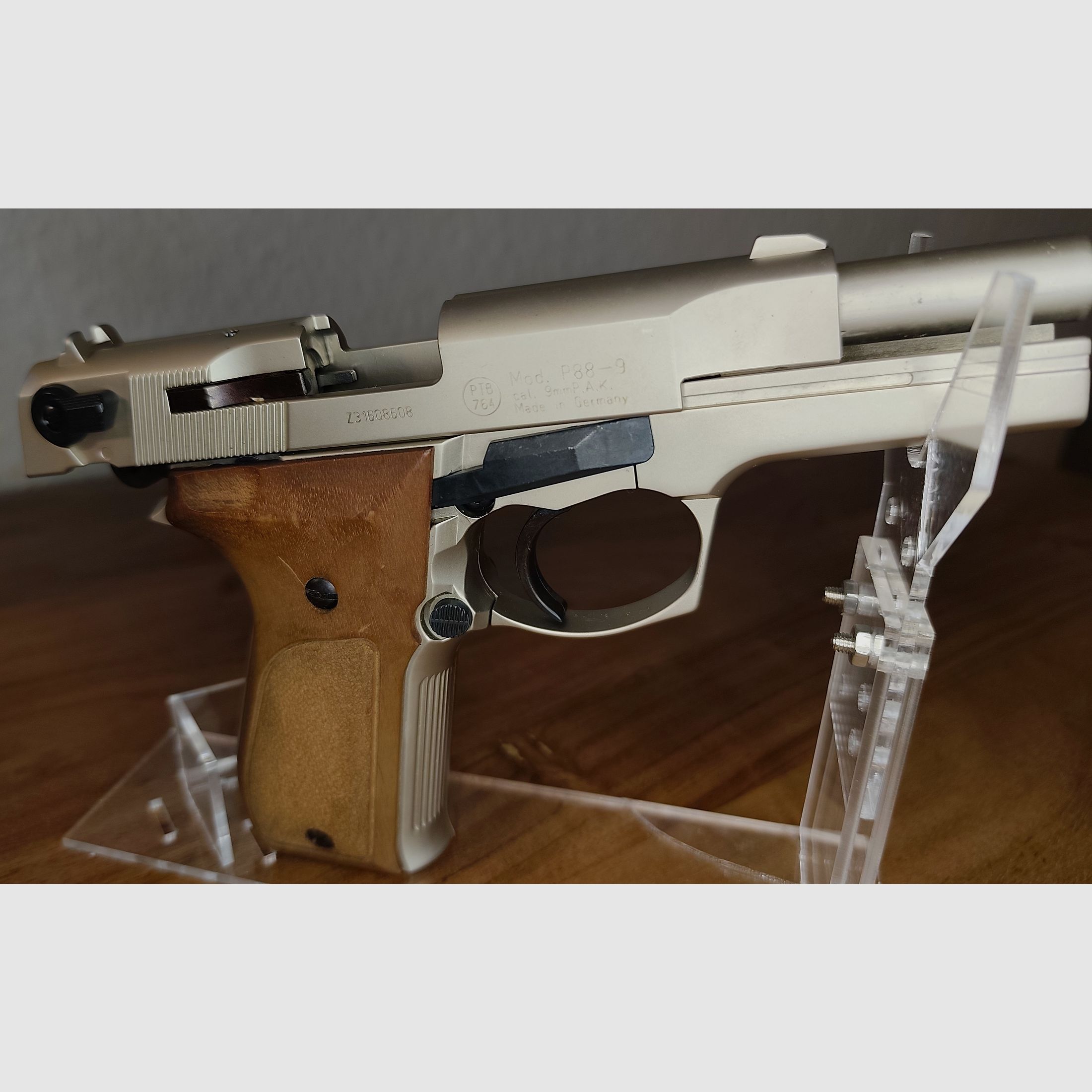 Walther P88 Compact Nickel PTB 764 Silvester-set ver.Pyro+50 schoten munitie