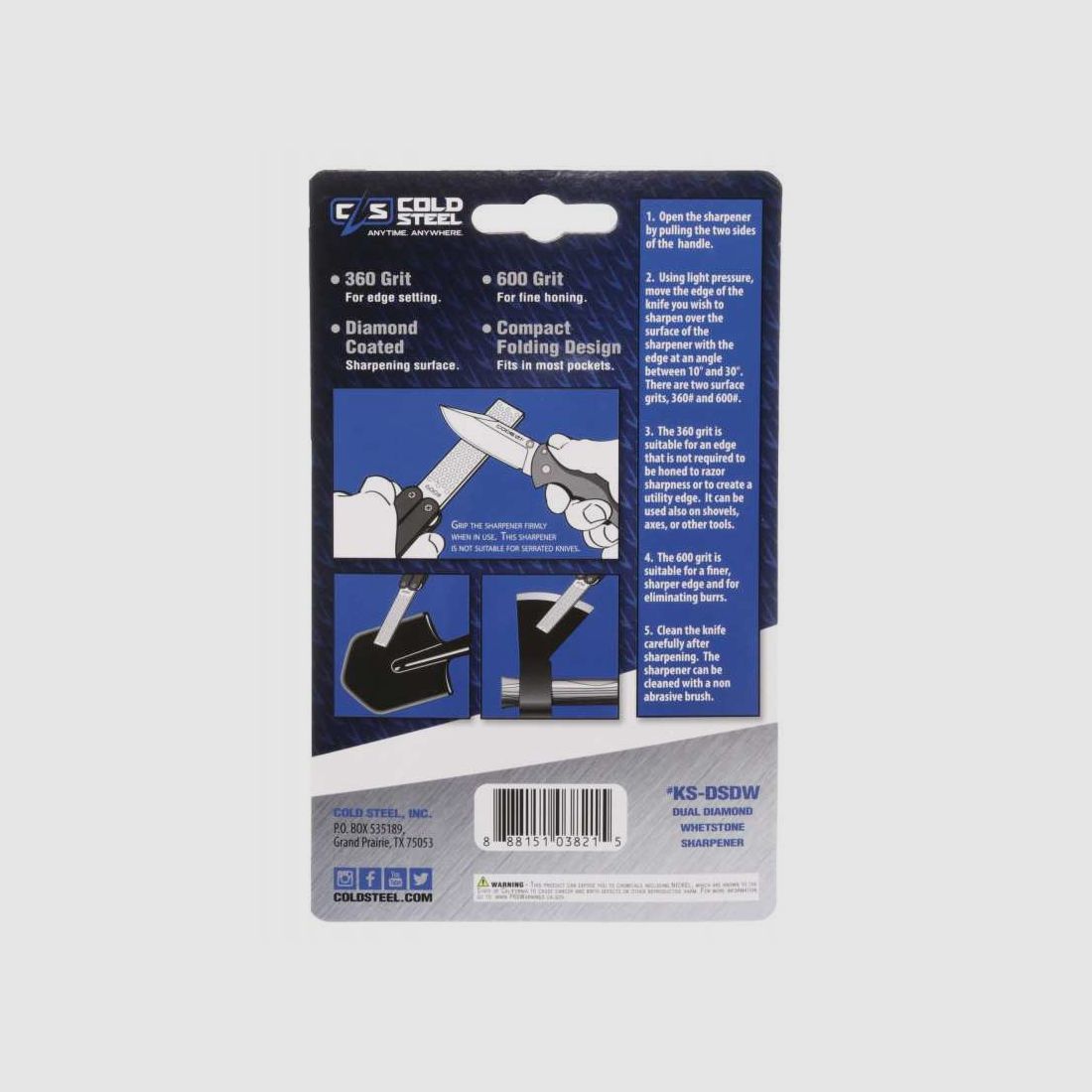 Cold Steel Zweiseitiger Messerschärfer Balisong Butterfly