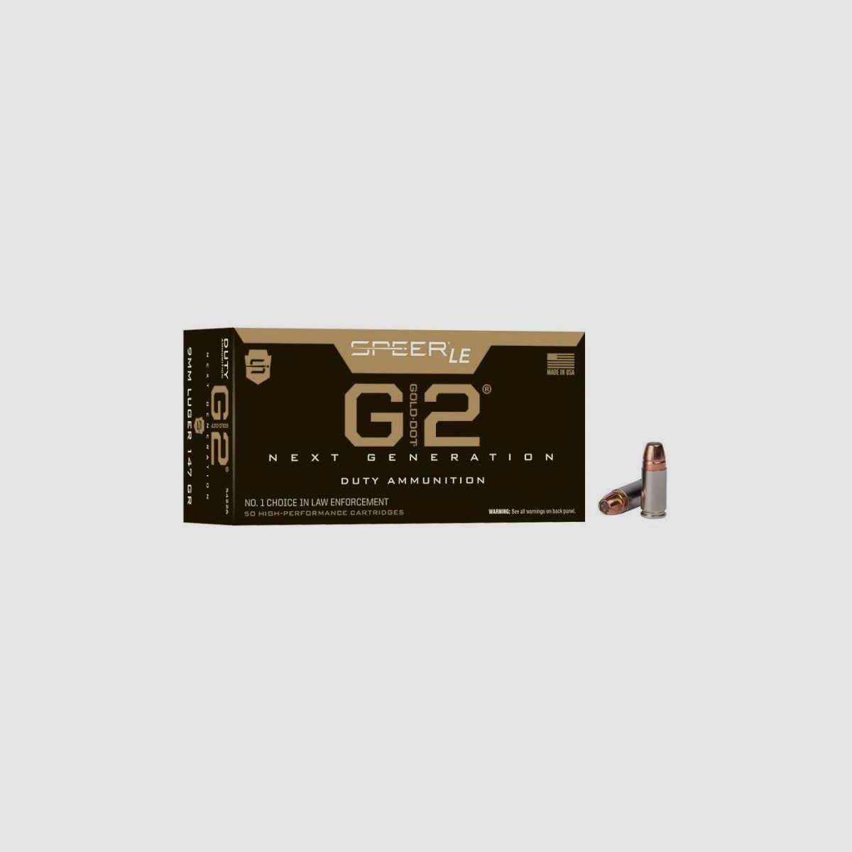 Speer® C/9mm Luger 147gr GDHP G2 Ammunition - Box of 50, image 2 of 3