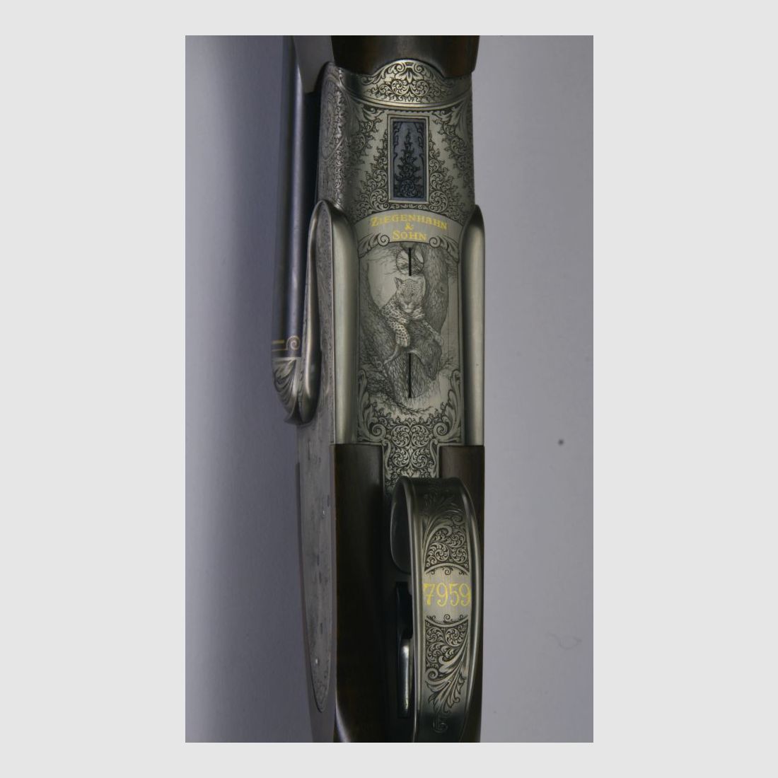 Ziegenhahn & Sohn, cerradura lateral, rifle doble de gran caza Big Five