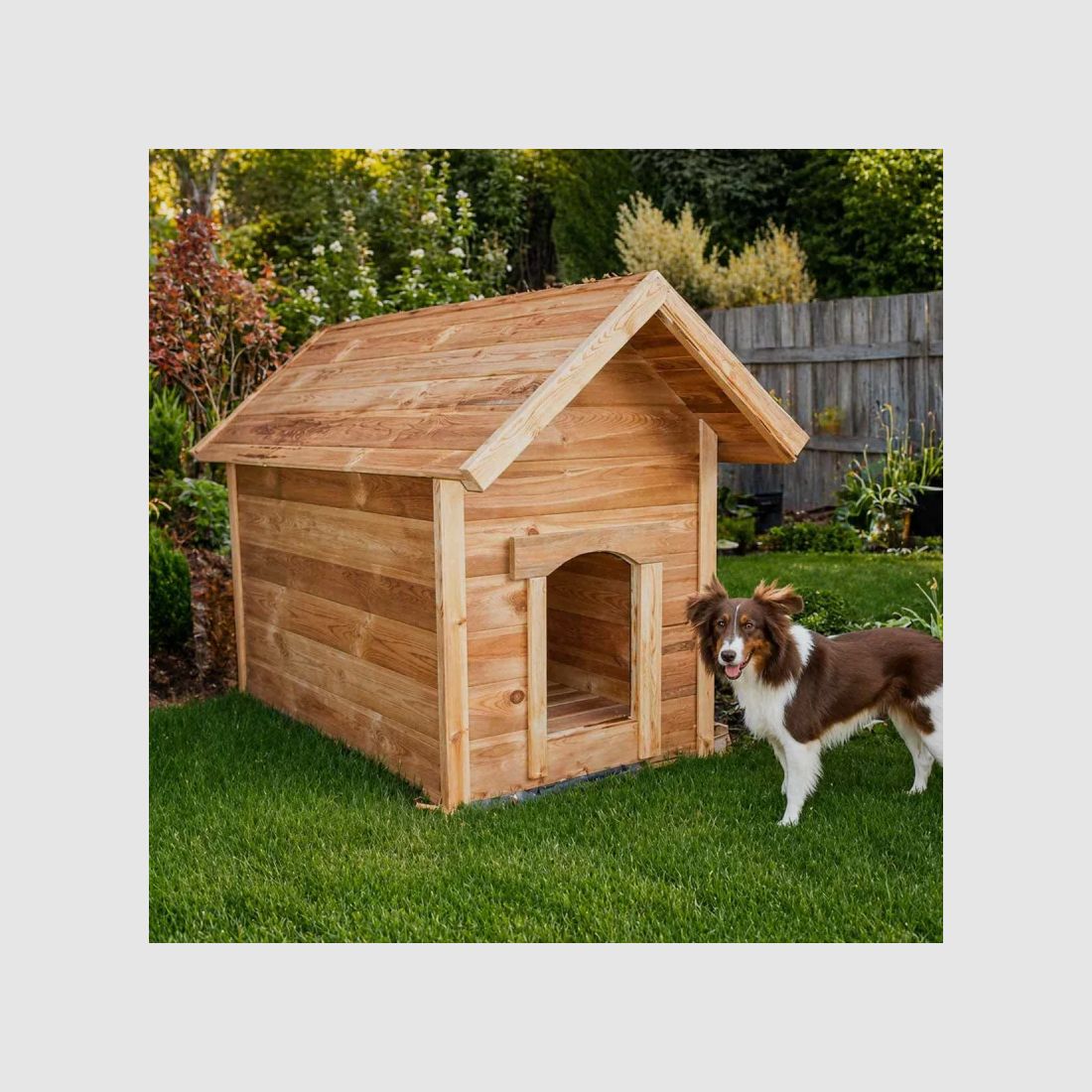 Niche pour grand chien en pin autoclave 115 × 80 × 106 cm, image 1 sur 12
