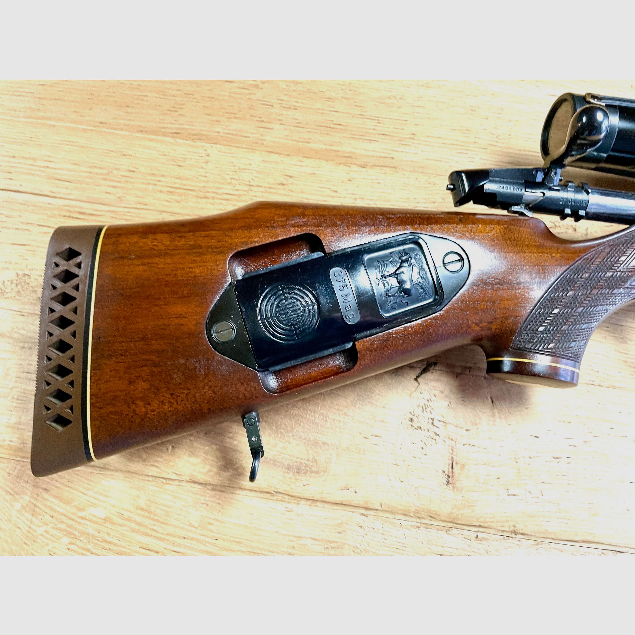 Repetierbüchse Steyr Mannlicher Model S .375 H&H Mag. mit ZF Schmidt & Bender 2,5-10x56 - neuwertig