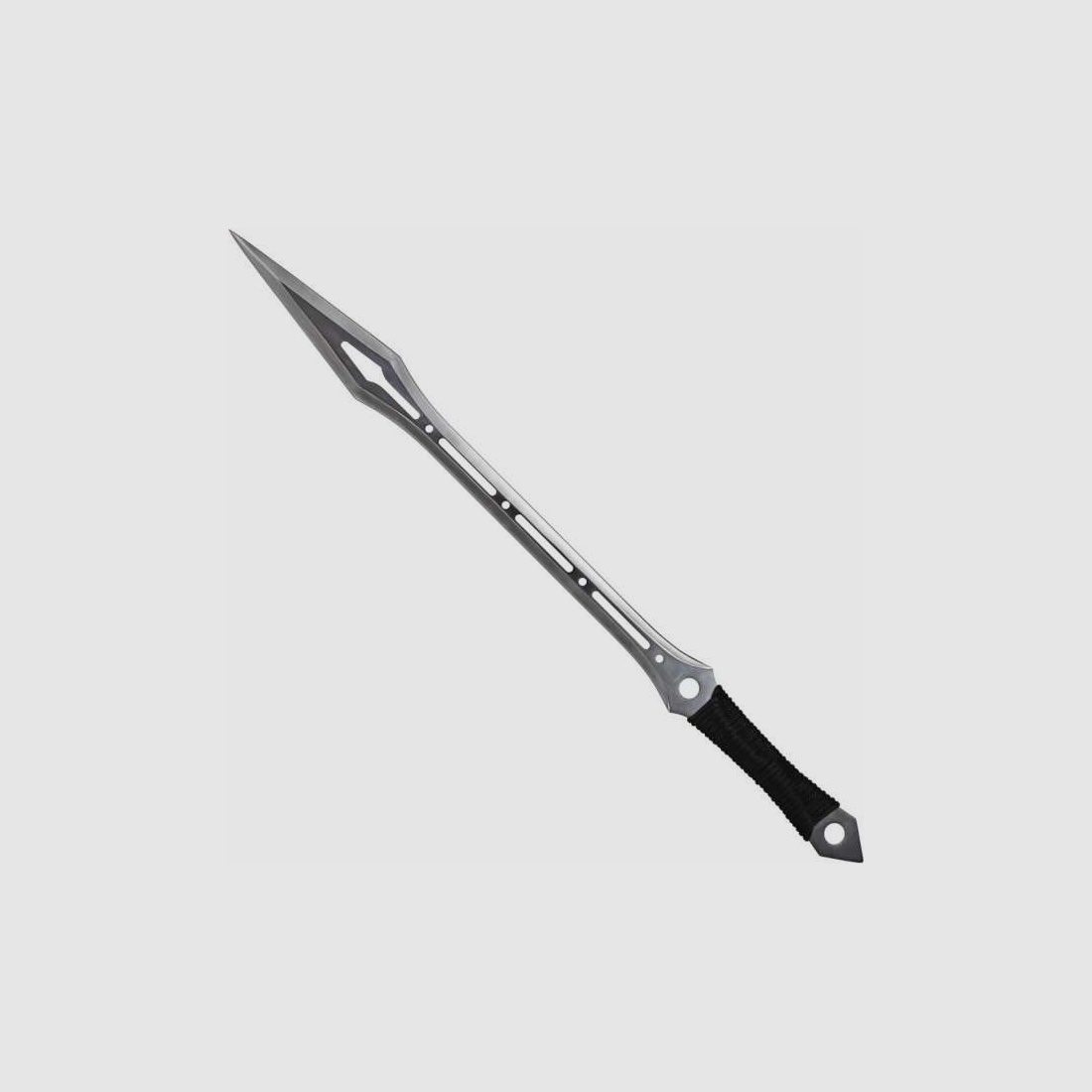 Haller zwaard met 2 werpmessen nylon hoes met rugdragergordel