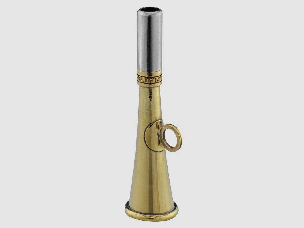 Runde Taschenhorn 12 cm poliertes Messing - Elless - Horn, Bild 2 von 3
