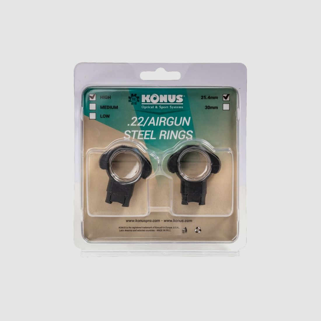 Montagecollier Stahl 25,4mm hoch Schiene 11mm, Bild 2 von 2