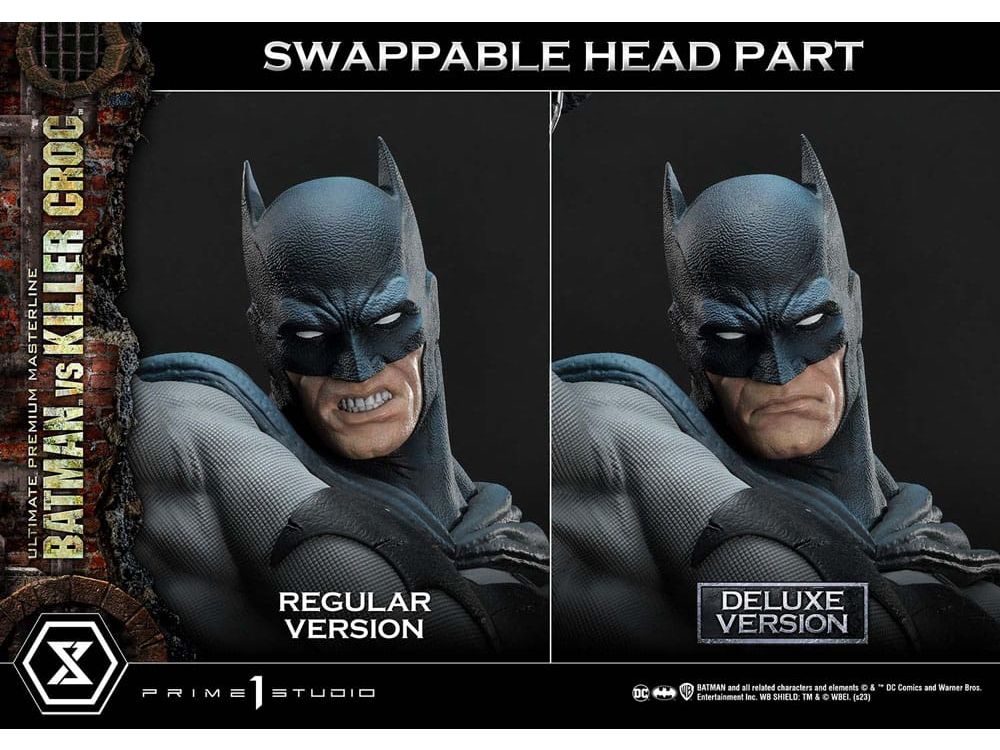 Batman Ultimate Premium Masterline Series Statue Batman Versus Killer Croc Deluxe Bonus Version 71 cm | 42989