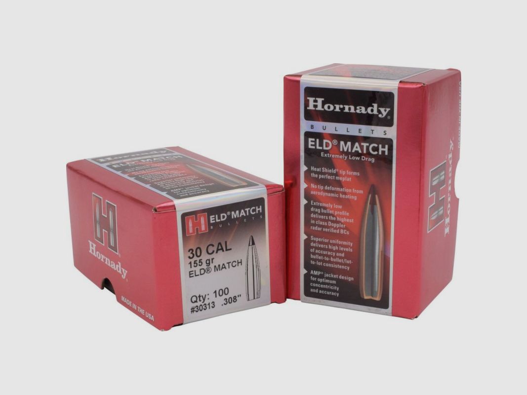 HORNADY Projectiles .30 ELD M 155 GR