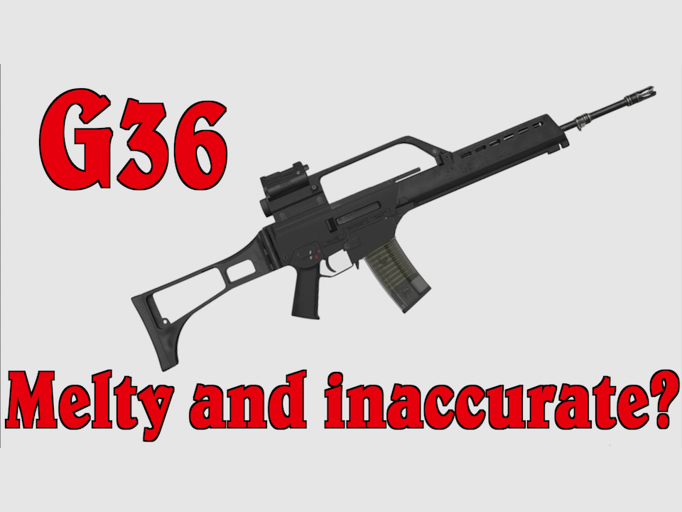 S.U.C.H.E Federdruck G36 Airsoft / Softair <0,5 Joule 6mm BB 