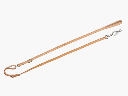AKAH Umhängeleine aus Fahlleder / Länge: 1,80m / Breite: 14mm