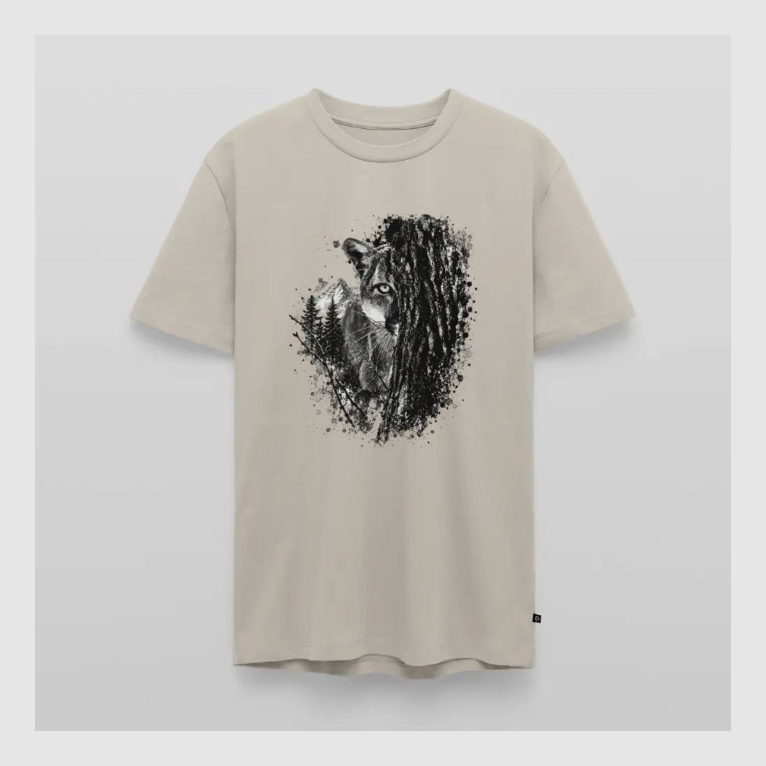 PUMA Men´s Premium T-Shirt „Lauernder Puma"