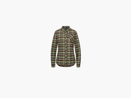 Blaser Damen Bluse Charlotte oliv/rot kariert