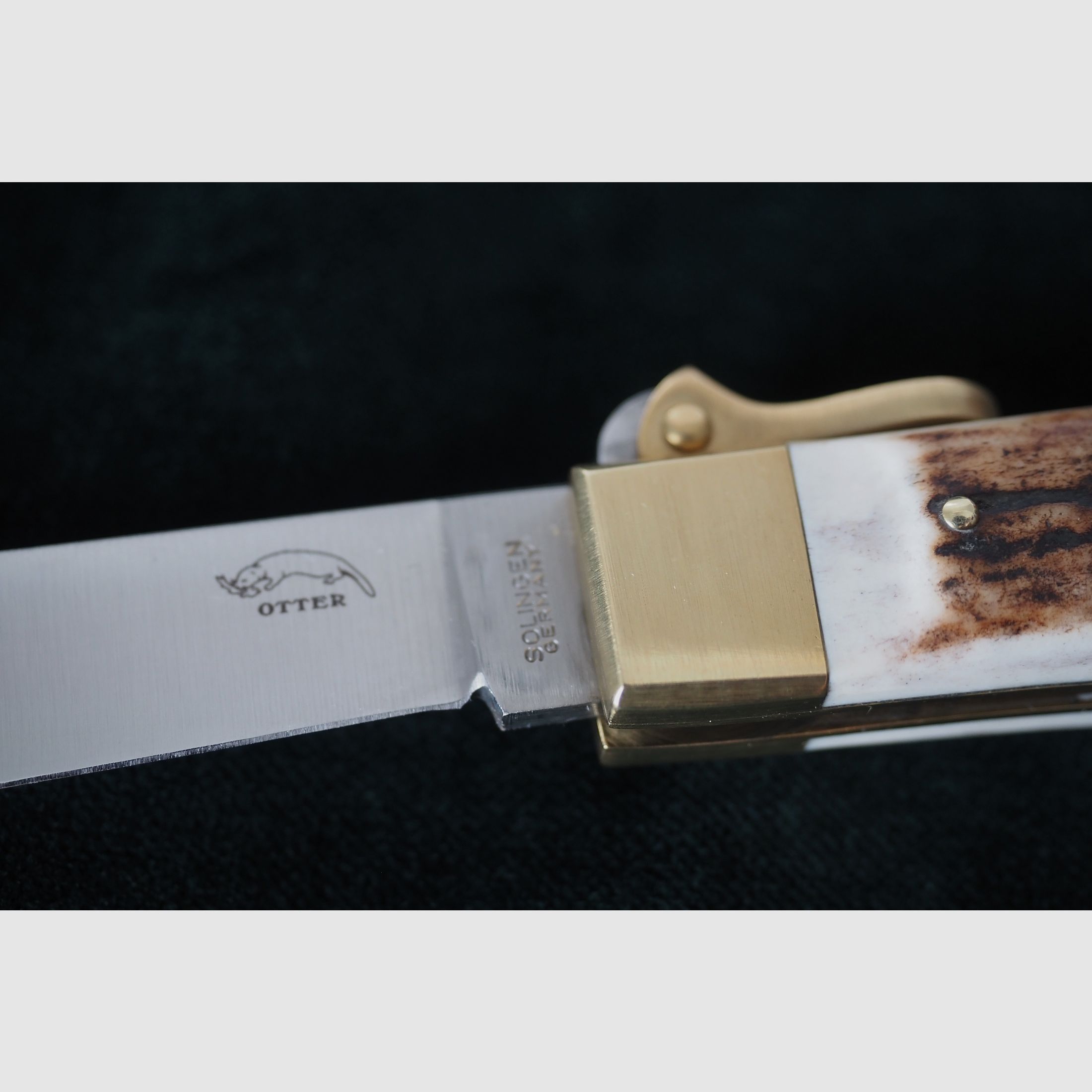 Otter Jagdtaschenmesser neu unbenutzt, Hochwertiges Qualitätsmesser mit interessanter Entriegelung