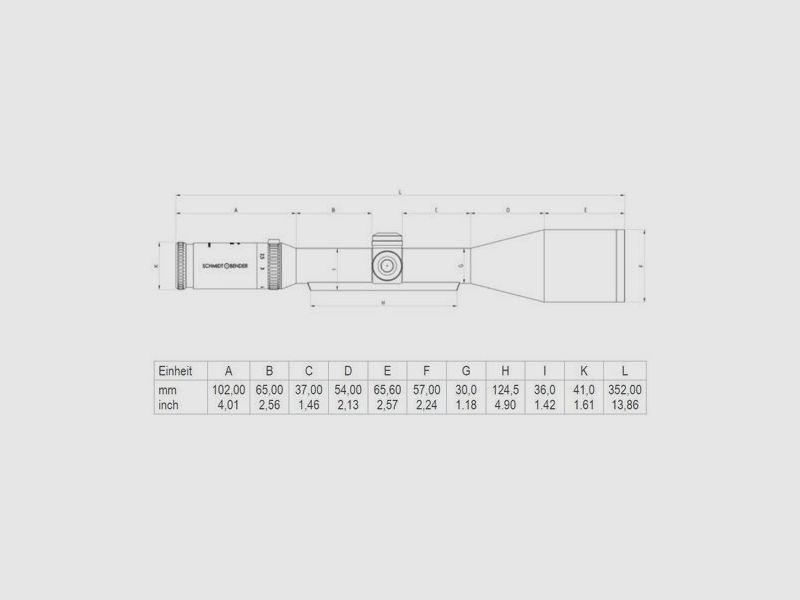 Hunting Scope Schmidt & Bender 3-12x50 Classic Reticle L3 L3 1cm cw Classic CT / Classic CT