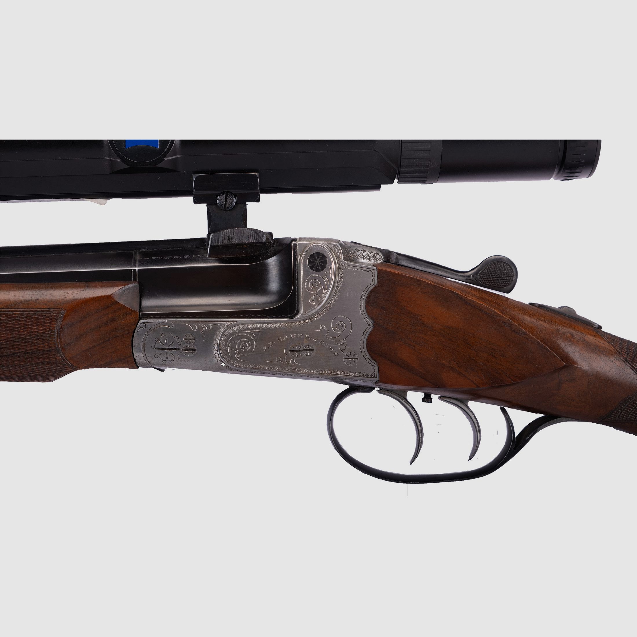 Sauer & Sohn Luxe octogonal avec lunette .270 Win carabine basculante, image 4 sur 7