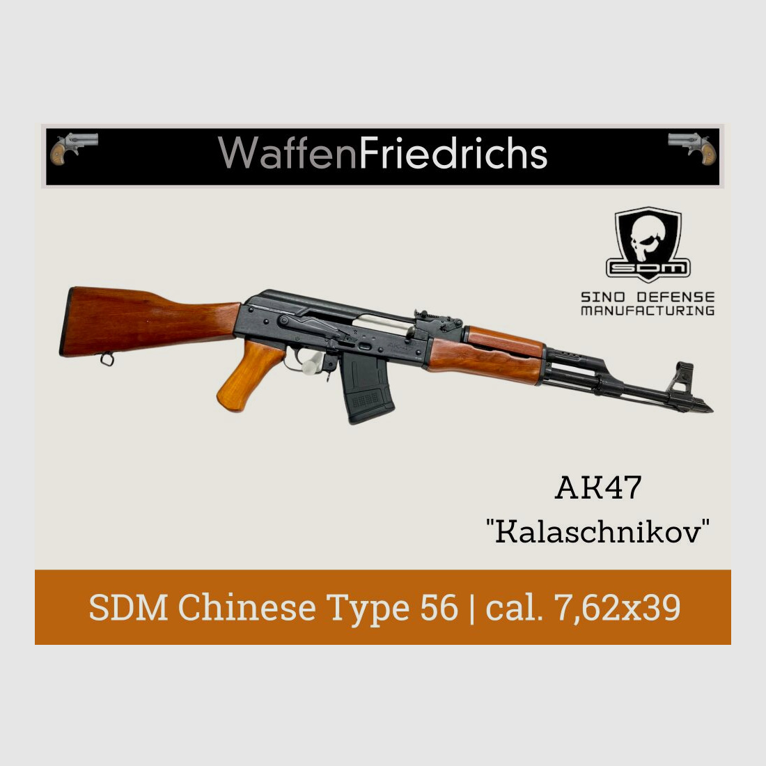 SDM | SINO DEFENSE MANUFACTURING	 Chinese Type 56 | AK47 - "Kalaschnikov" - Waffen Friedrichs