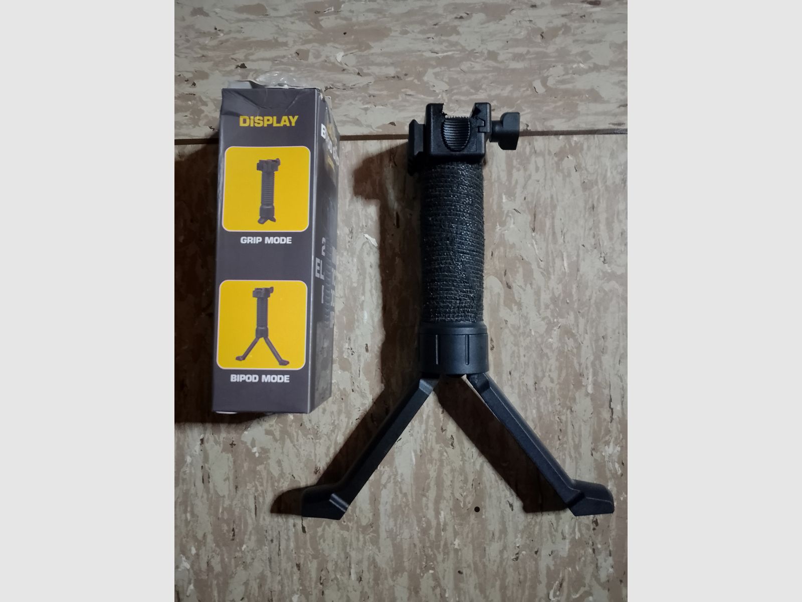 Poignée avant tactique Bipod Griff Zweibein Vordergriff Noir picatinny 20mm