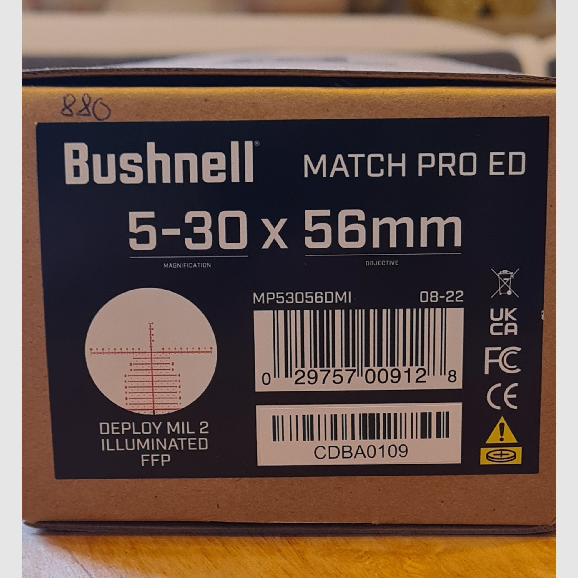 Bushnell Match Pro ED 5-30x56 FFP - Deploy MIL2 MRAD