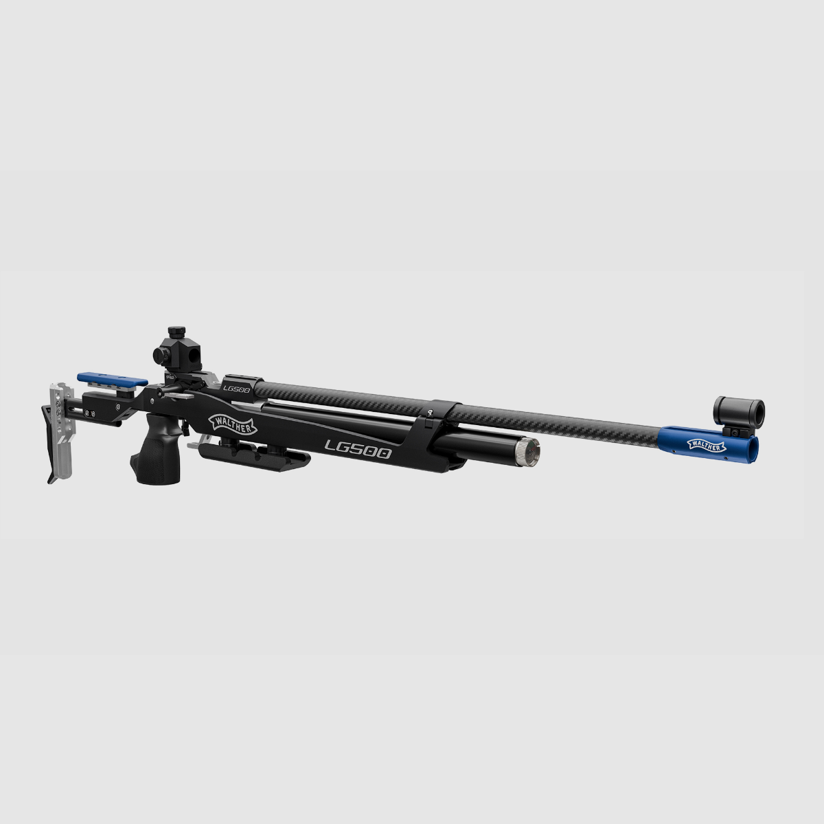 Karabina PCP WALTHER LG500-M Blacktec kal. 4,5mm dla praworęcznych i leworęcznych, zdjęcie 3 z 4