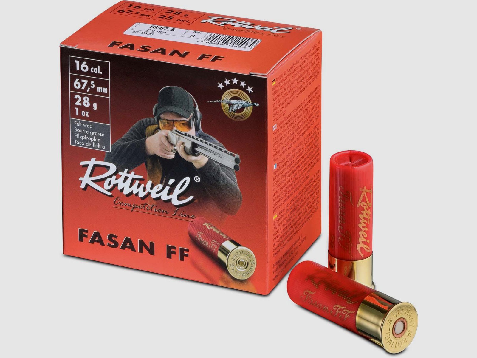 Rottweil 16/67,5 Fasan FF Skeet 2,0mm - 28g