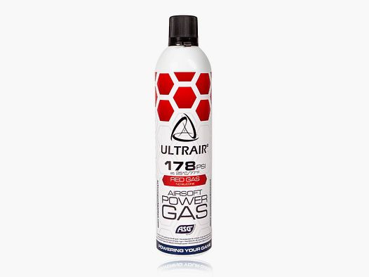 ASG Ultrair Airsoft Power Gas Red Strong 178 PSI -570 ml