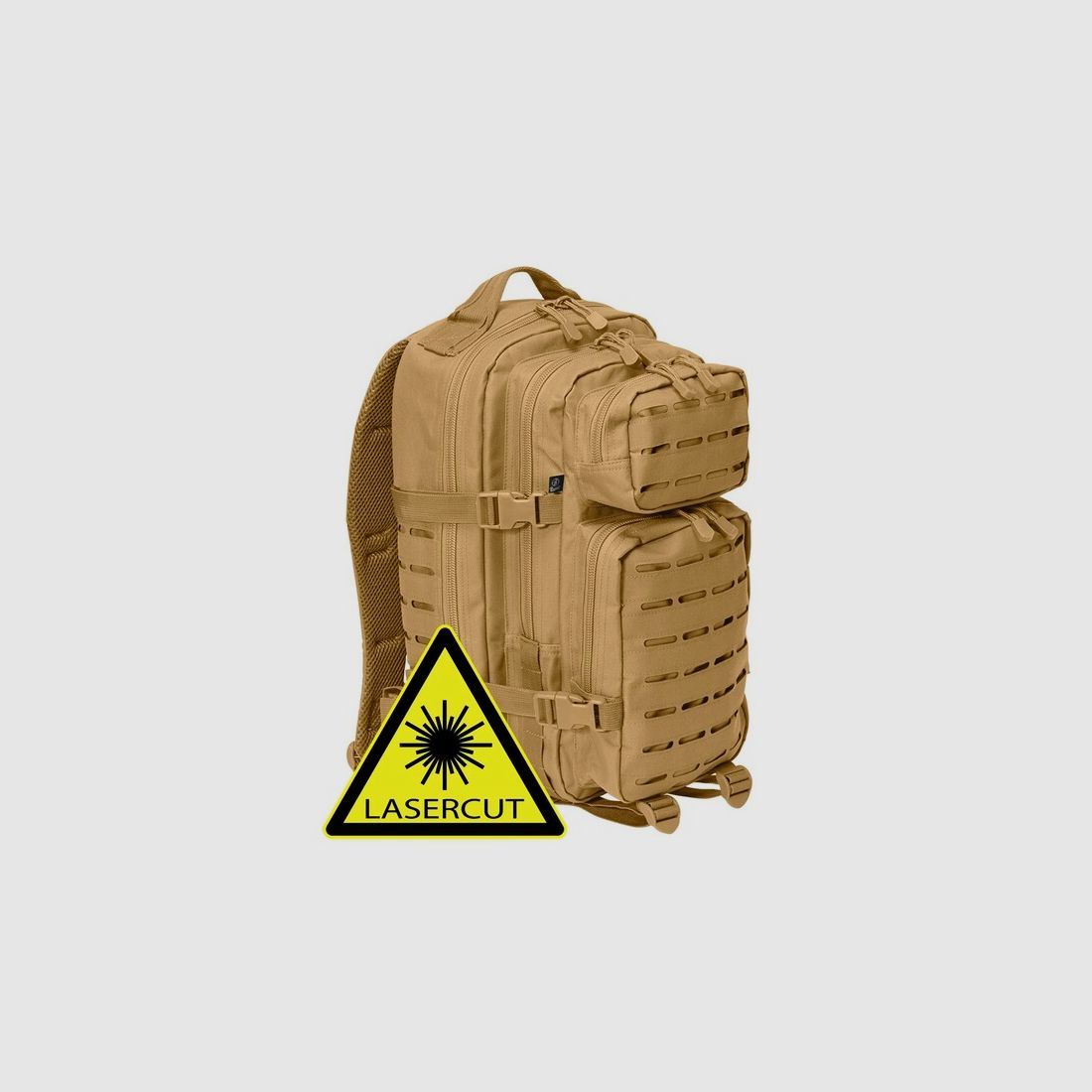 Brandit US Rucksack Cooper LASERCUT - Medium - 25 Liter - Camel ( Beige / Sand )