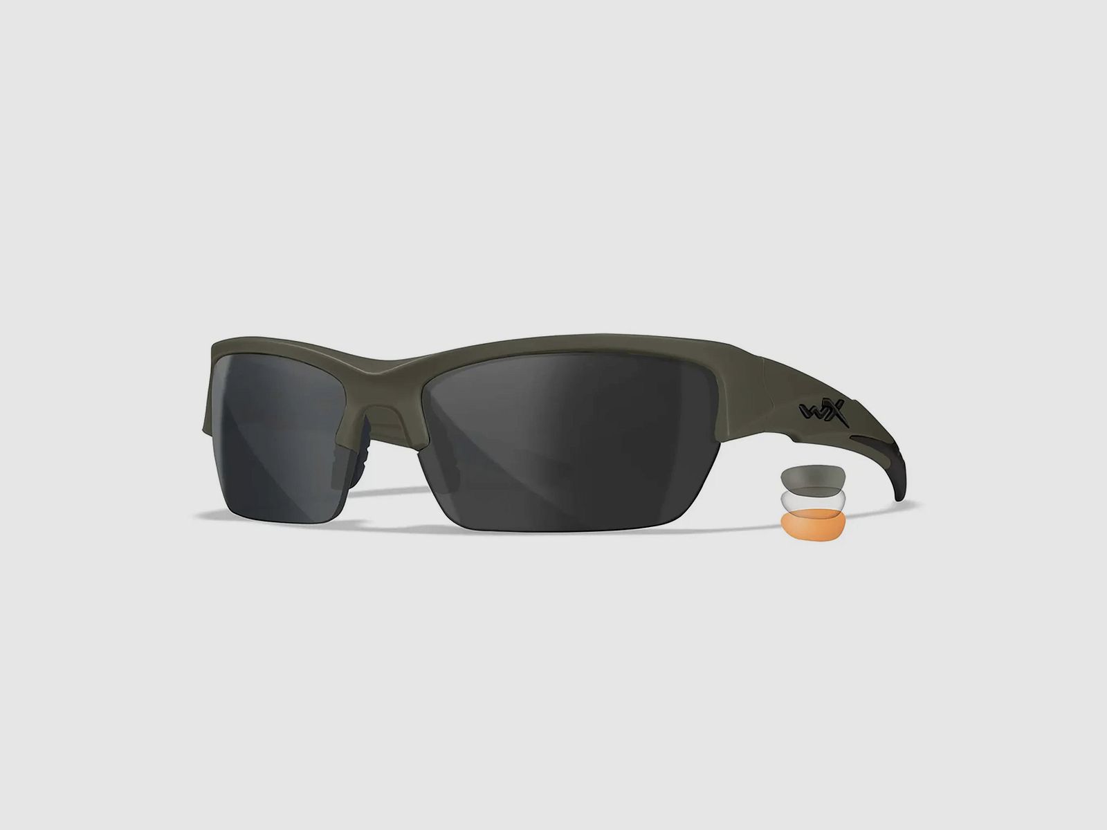 Wiley X Wiley X Occhiali di sicurezza Valor - OD Verde / Grigio / Chiaro / Arancione