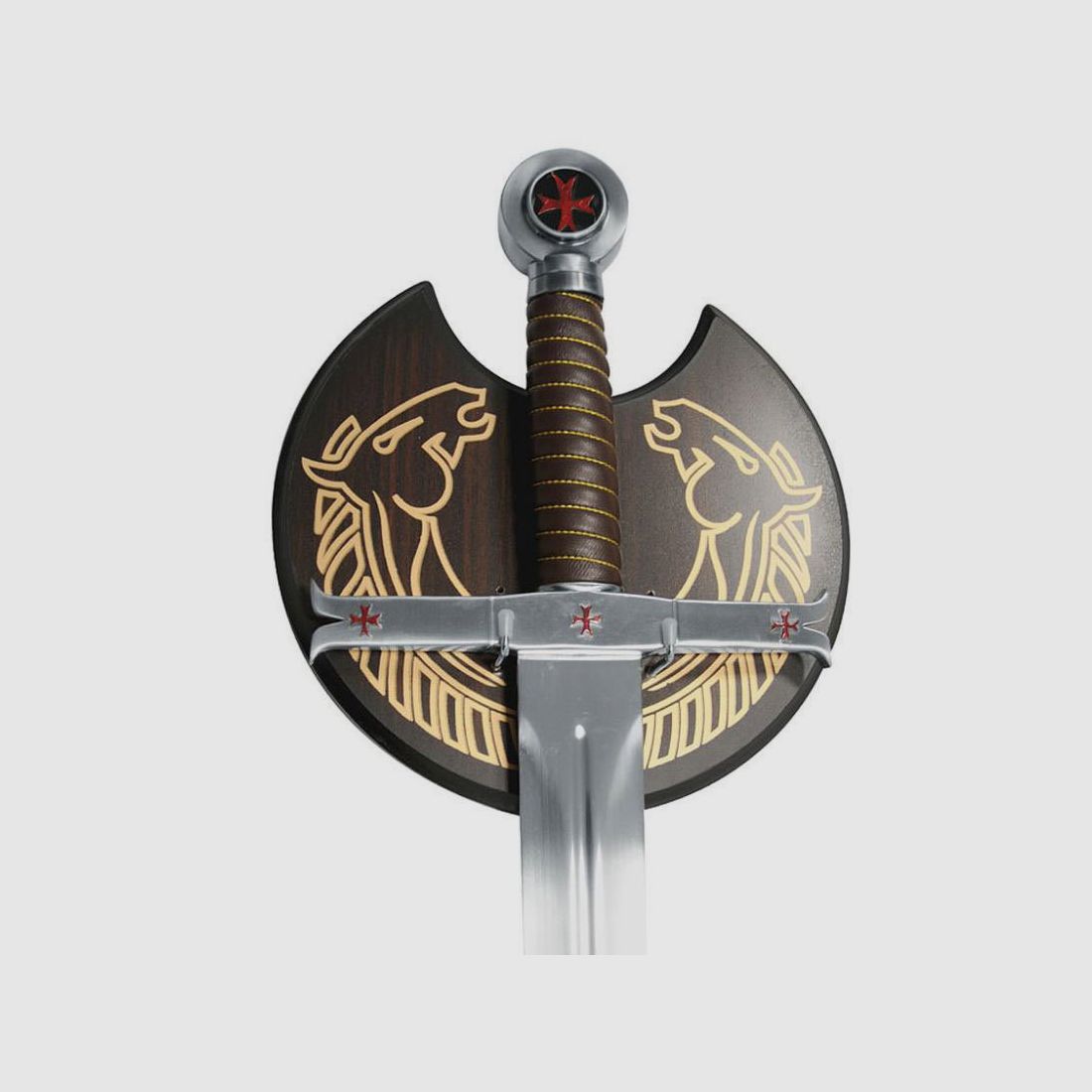 Templer Schwert mit Wandhalterung