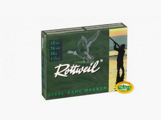 ROTTWEIL cartucce STEEL GAME MAGNUM cal.12/76 pb.4 senza piombo